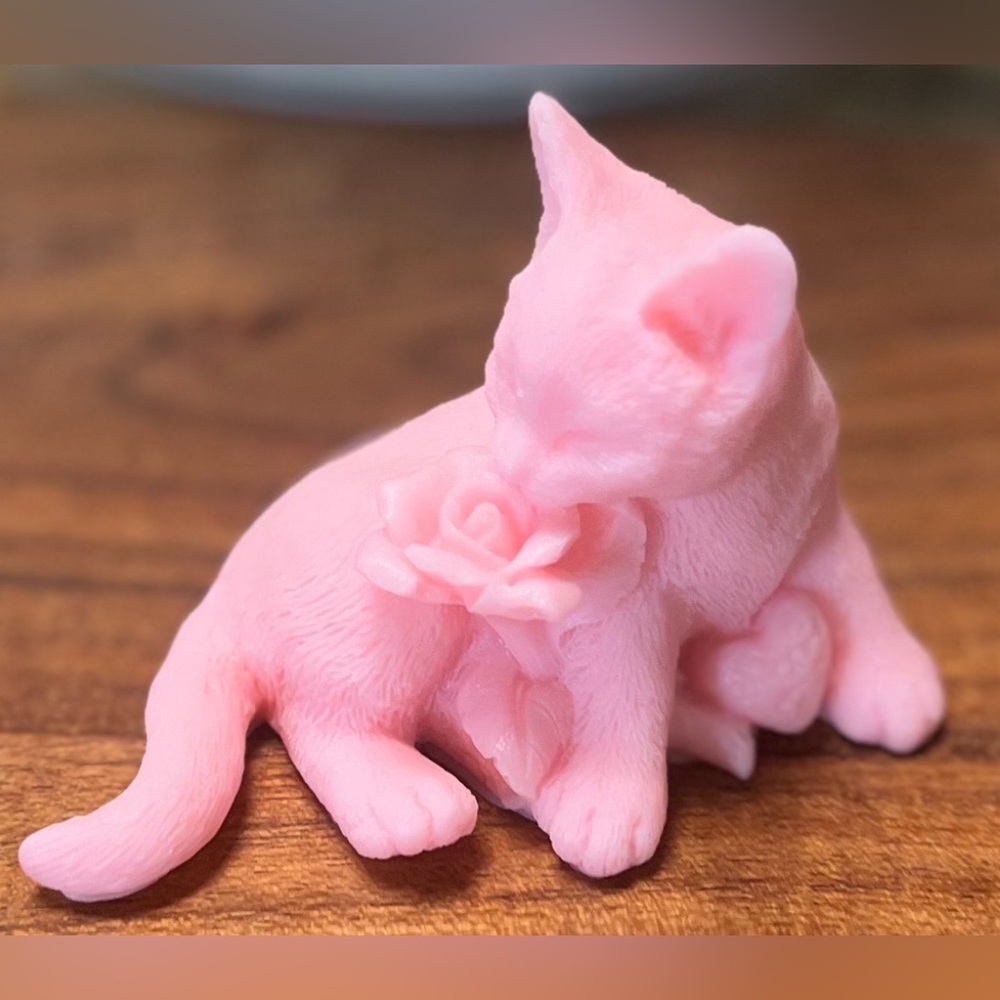 Cat Kitten Kitty Soap - Fragrant Decorative Soap  Handmade Handcrafted - Picture 6 of 14